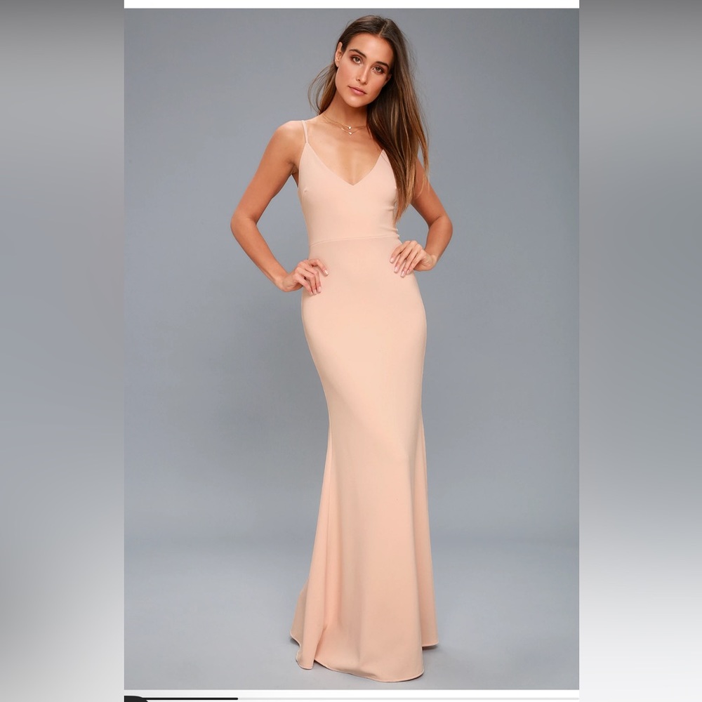Infinite Glory Blush Pink Maxi Dress